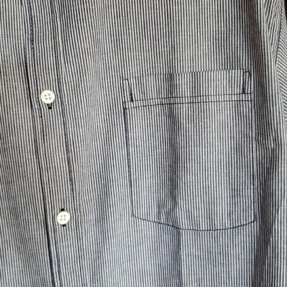 Burnside Blue Casual Button Down Long Sleeve‎ Sz XL Shirt - Picture 4 of 16